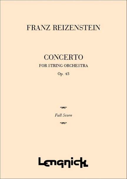 Franz Reizenstein: Concerto for String Orchestra
