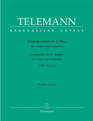 Telemann, G: Concerto for Violin in C (TWV 51: C2) (Urtext)