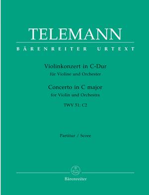 Telemann, G: Concerto for Violin in D (TWV 51: D10) (Urtext)