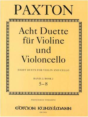 Paxton, Stephen: 8 Duette für Violine und Violoncello