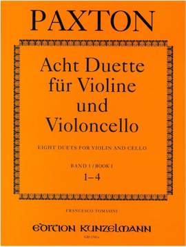 Paxton, Stephen: 8 Duette für Violine und Violoncello
