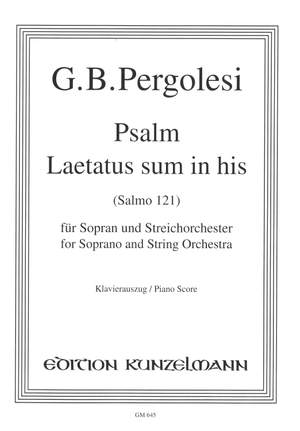 Pergolesi, Giovanni Battista: Psalm Laetatus