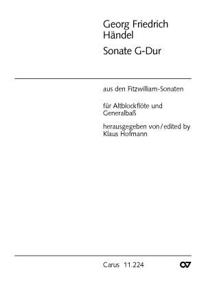Händel: Fitzwilliam-Sonaten (G-Dur)