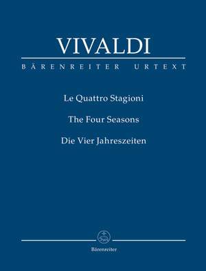 Vivaldi, A: Four Seasons, The (Urtext) (ed. Hogwood)