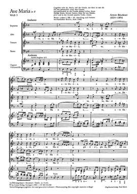 Bruckner: Ave Maria (WAB 5; FDur)