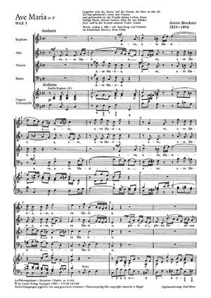 Bruckner: Ave Maria (WAB 5; F-Dur)