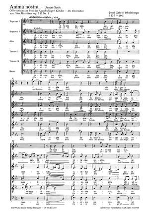 Rheinberger: Anima nostra (Op.133 no. 1; Es-Dur)