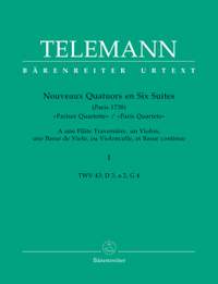 Telemann, G: Paris Quartets Vol.1 (D major, A minor, G major / TWV 43: D3, a2, G4) (Urtext)