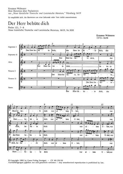 Widmann: Drei Motetten
