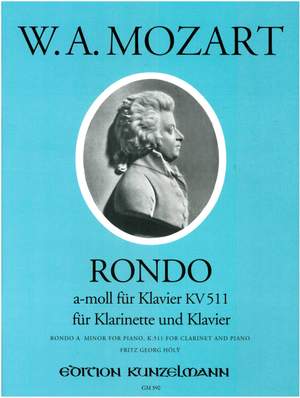 Mozart, Wolfgang Amadeus: Rondo für Klarinette und Klavier a-Moll KV 511