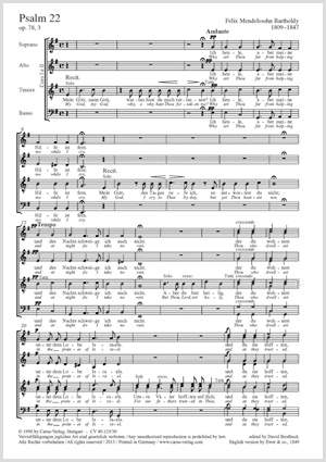 Mendelssohn Bartholdy: Mein Gott, warum hast du mich verlassen (Psalm 22) (Op.78 no. 3)