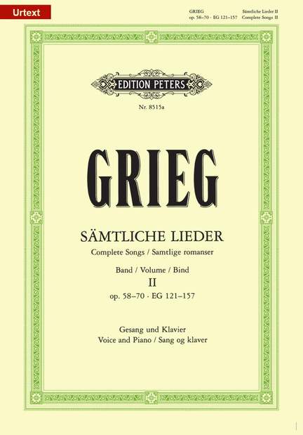 Grieg: Complete Songs Volume 2