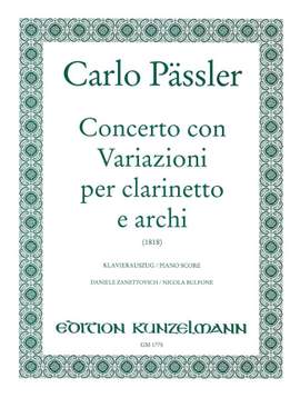 Pässler, Carlo: Concerto con Variazioni für Klarinette Es-Dur