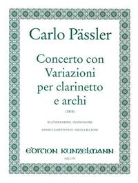 Pässler, Carlo: Concerto con Variazioni für Klarinette Es-Dur