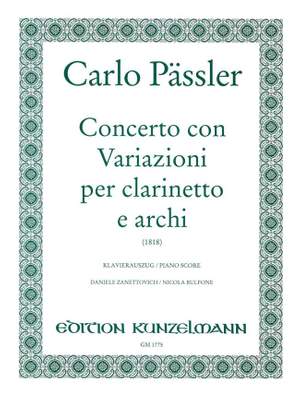 Pässler, Carlo: Concerto con Variazioni für Klarinette Es-Dur