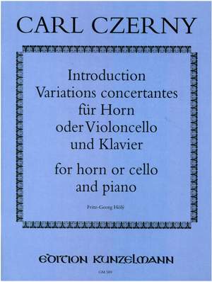 Czerny, Carl: Introduction Variations concertantes