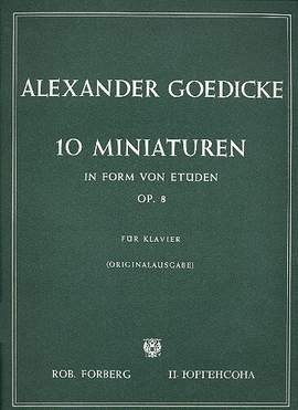 Goedicke, A: 10 Miniaturen Op.8