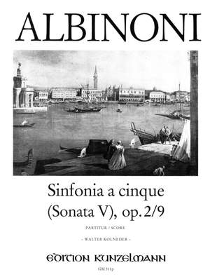 Albinoni, Tommaso: Sinfonia a cinque (Sonata V) op. 2/11 B-Dur