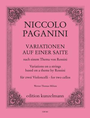 Paganini, Niccolò: Variationen auf einer Saite nach Rossini