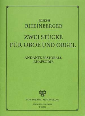 Rheinberger, J: Two Pieces: Andante Pastorale, Rhapsody