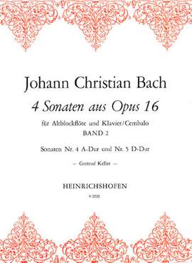 Bach, Johann Christian: 4 Sonatas Op.16 Vol.2(Keller)
