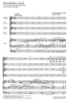 Brahms: Geistliches Lied (Op.30; EsDur)