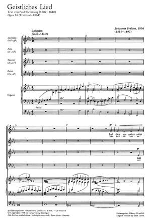 Brahms: Geistliches Lied (Op.30; Es-Dur)