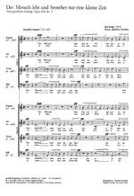 Reger: Der Mensch lebt und bestehet (Op.138 no. 1; a-Moll) Product Image