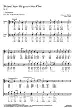 Brahms: Sieben Lieder op. 62 Product Image