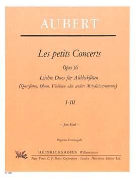 Auber, Daniel-Francois-Esprit: Les Petits Concerts for 2 flutes Vol.1