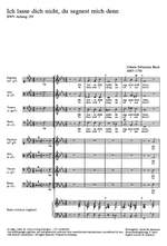 Bach, JS: Ich lasse dich nicht, du segnest mich denn (BWV Anh. III 159; f-Moll) Product Image