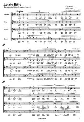 Wolf: EichendorffLieder Nr. 2 und 4