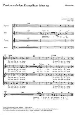 Scarlatti: Johannespassion