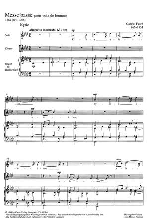Fauré: Messe basse (As-Dur)