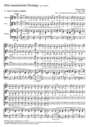 Elgar: Drei marianische Gesänge