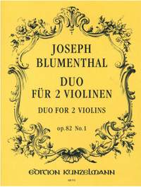 Blumenthal, Joseph: Duo für 2 Violinen  op. 82/1