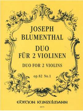Blumenthal, Joseph: Duo für 2 Violinen  op. 82/1