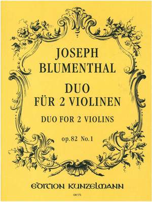 Blumenthal, Joseph: Duo für 2 Violinen  op. 82/1