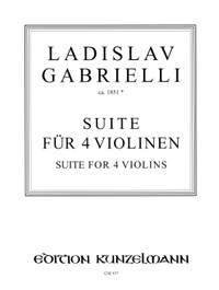 Gabrielli, Ladislav: Suite für 4 Violinen