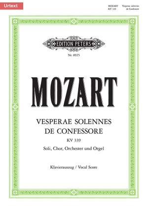 Mozart: Vesperae solennes de Confessore (Lat.) K.339