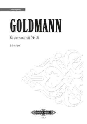 Goldmann, F: Streichquartett Nr. 2