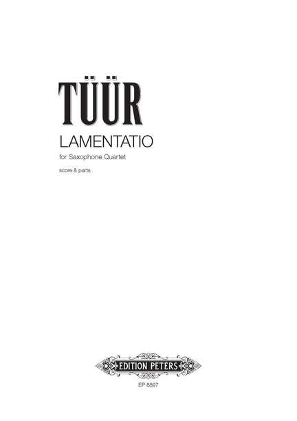 Tüür, E: Lamentatio