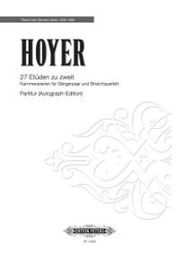 Hoyer, R: 27 Etüden zu zweit - Kammerszenen für Sängerpaar und Streichquartett