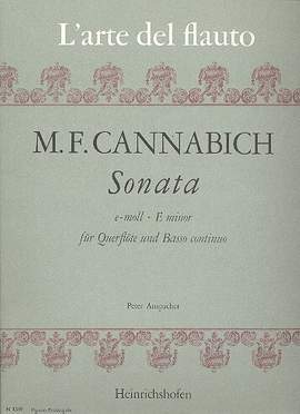 Cannabich, C: Sonata in E minor for flute & continuo