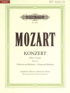 Mozart: Concerto No.7 in F for 3 Pianos K242