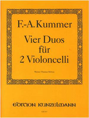Kummer, Friedrich August: 4 Duos für 2 Violoncello