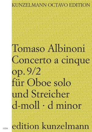 Albinoni, Tommaso: Konzert für Oboe op. 9/2 d-Moll