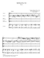 Albinoni, Tommaso: Sinfonia a cinque (Sonata VI) op. 2 g-Moll Product Image