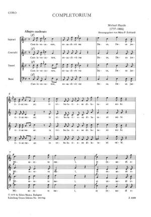 Haydn, Michael: Completorium