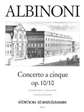 Albinoni, Tommaso: Concerto a cinque op. 10/10 C-Dur